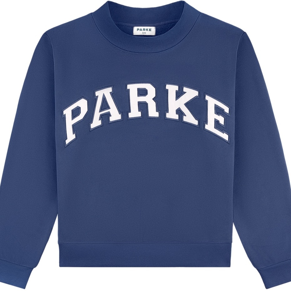 Parke Navy Women's Mockneck Sweatshirt